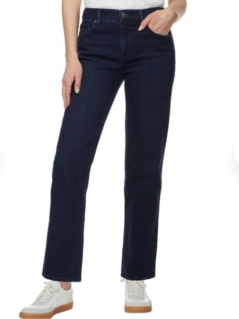 NWT Hudson Straight Leg Jeans Size 8 Dark Wash High Rise Stretch